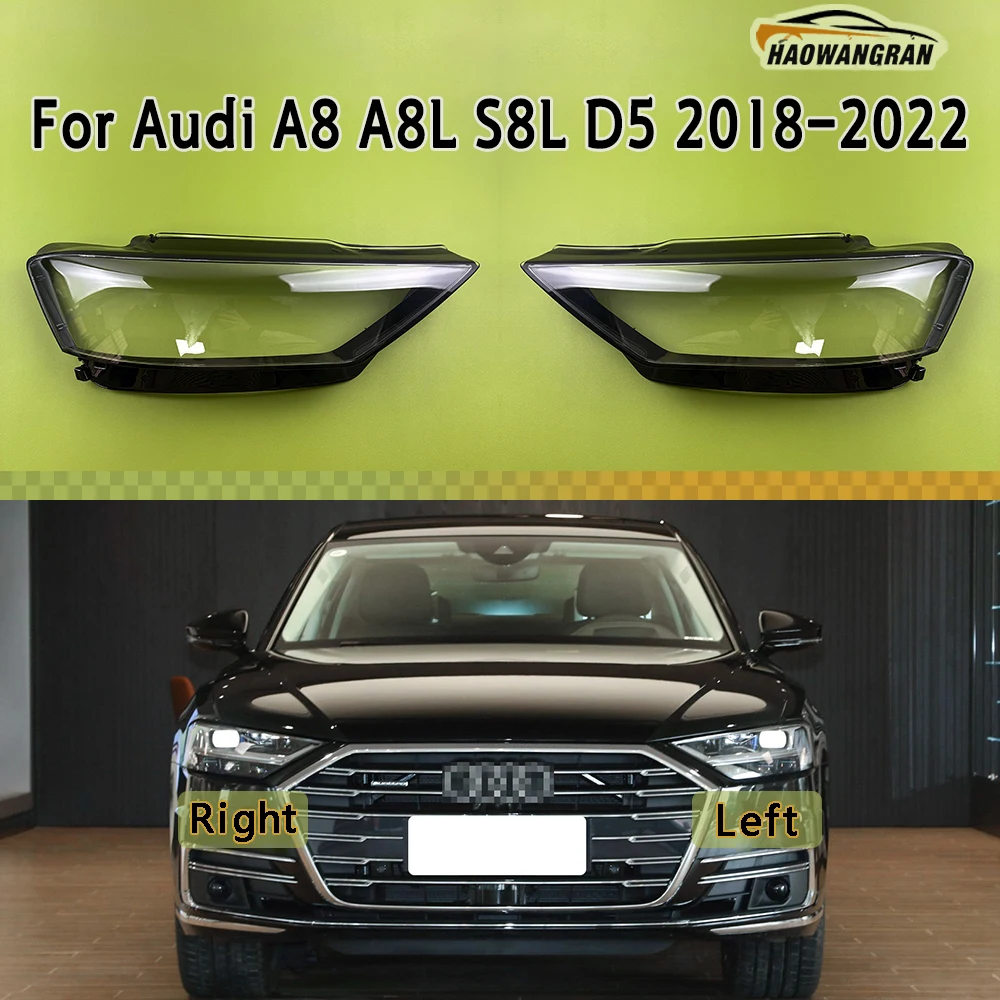 

Headlamp Cover Headlight Shell Lens Plexiglass Replace Original Lampshade For Audi A8 A8L S8L D5 2018 2019 2020 2021 2022