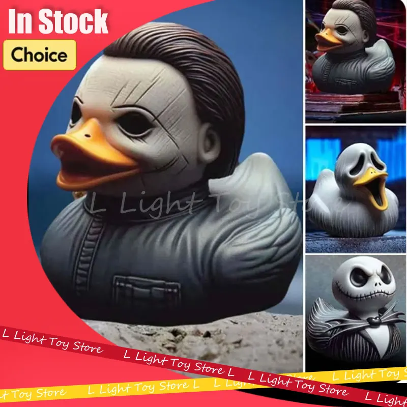 Clássico filme de terror personagem alloween horror pato anime figura personagem decoração ornamento de terror assustador decoração de halloween brinquedo