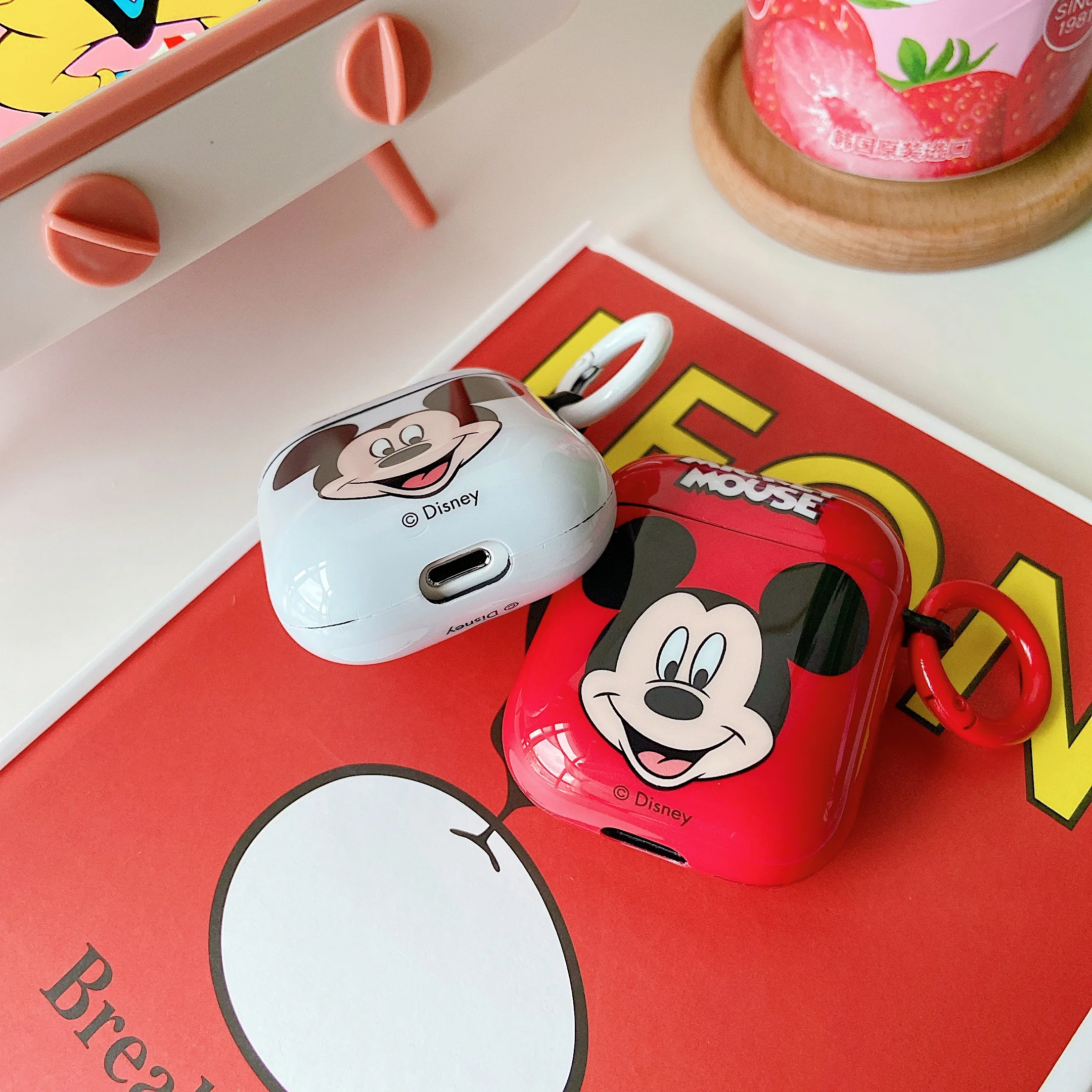 Cartoon Mickey Mouse Silicone IMD TPU Case For Airpods Pro 2 1/2 3rd Disney Headphone Accessories Air Pods Protective Box Cover