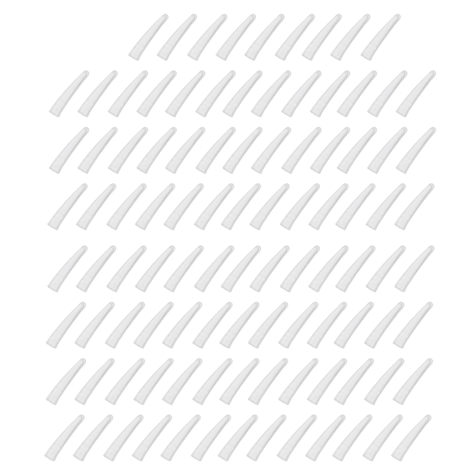 100 pezzi punte di copertura per pinzette custodia protettiva in silicone morbido per ciglia chuck pinza manicure pedicure strumento accessori di sicurezza