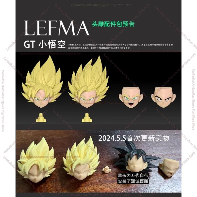 LEFMA Lao Lei GT Super Race LGoku Head Sculpture Bodyless Accessory Pack Transparent/Solid Yellow 1/12 Suitable for 6-inch SHF