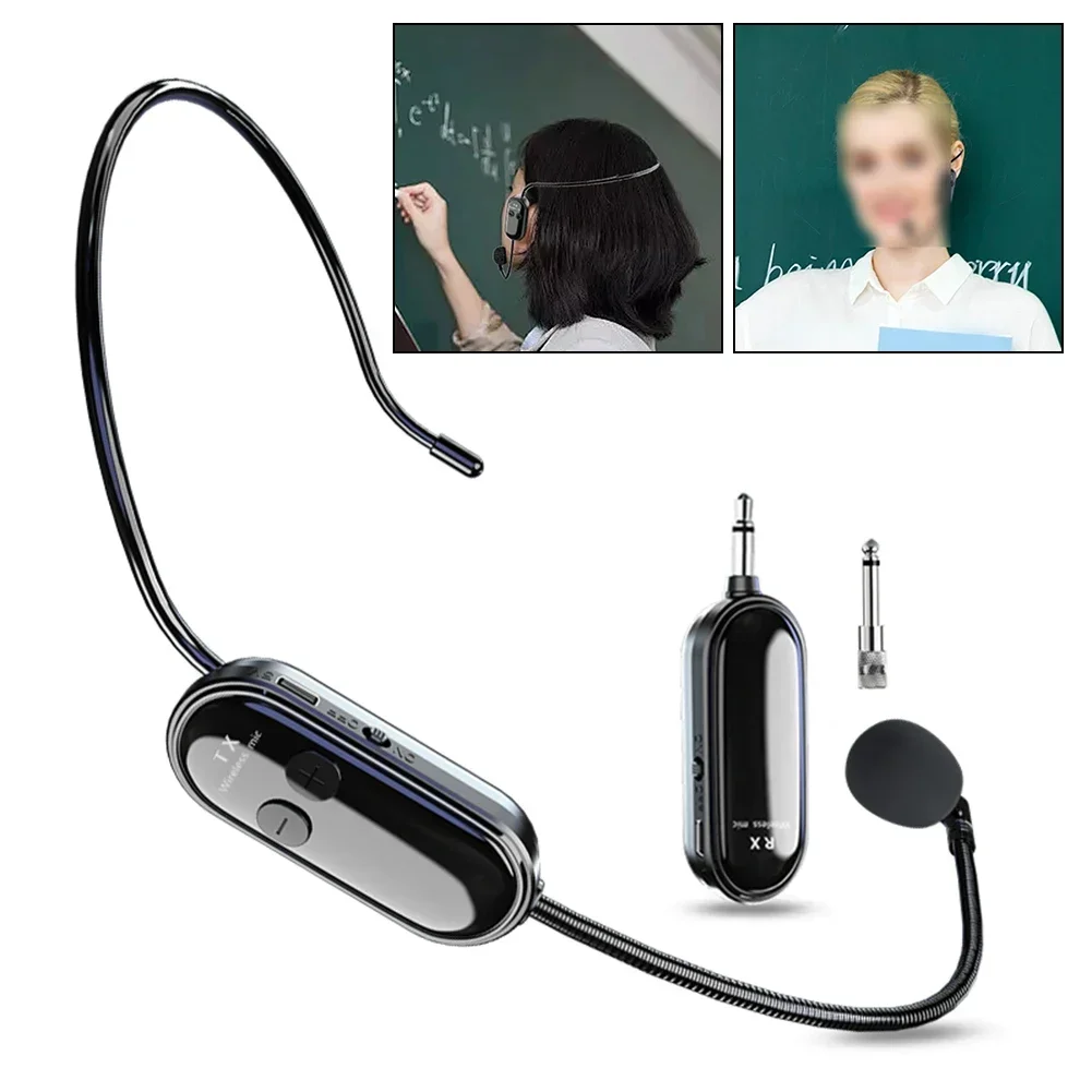 Wireless Headset Microphone Loudspeaker Microphone Wireless Mic Headset Voice Speaker For Teaching Guiding Performance