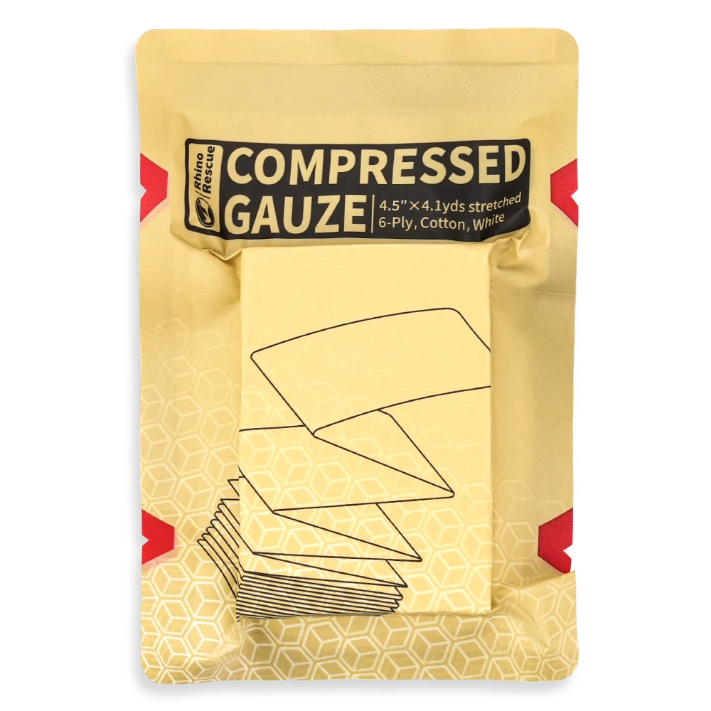 Rhino Z-Folded Compressed Sterile Gauze 4.5\