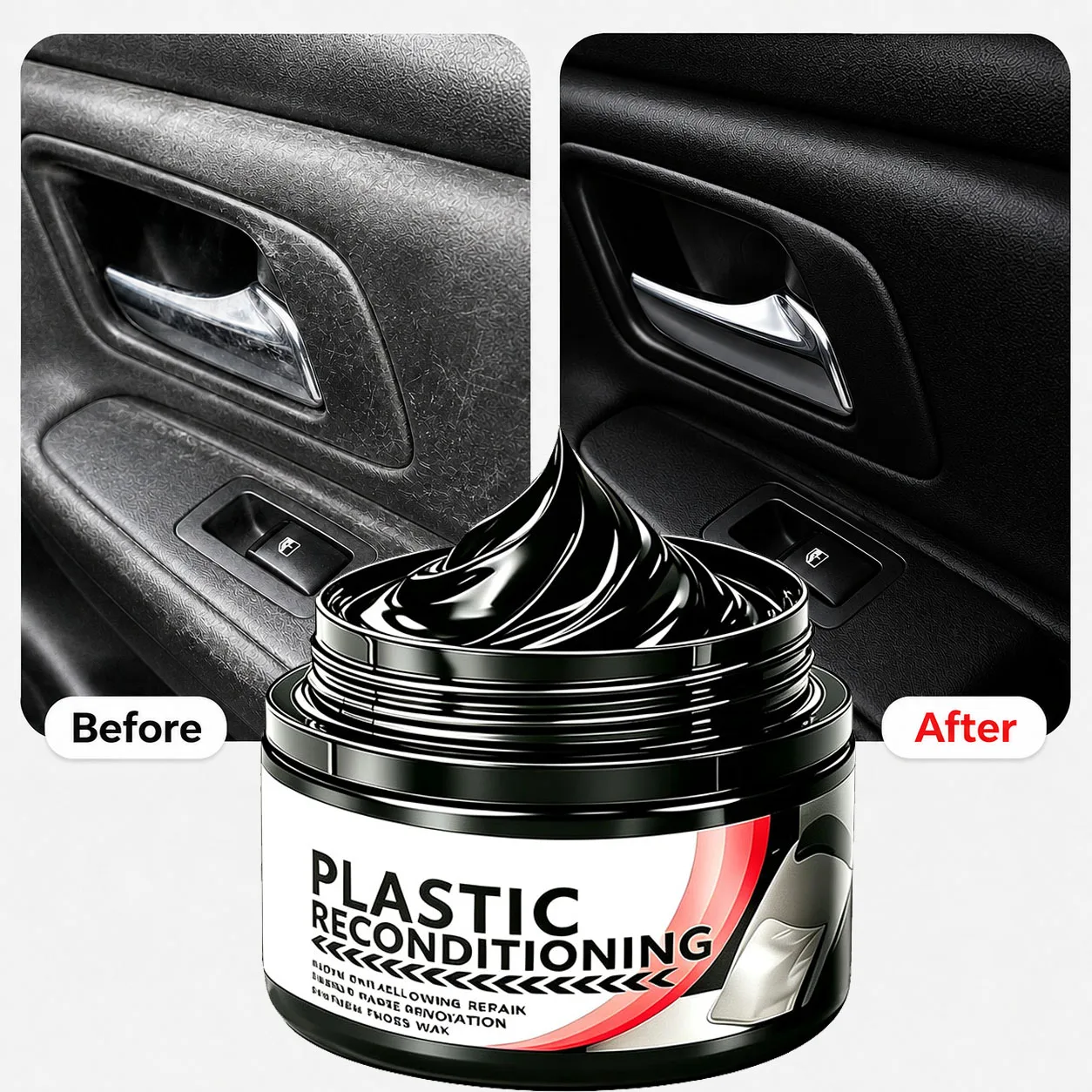 Car Leather Repair Kit Plastic Restoring Care Agent Scratch Fade Fix for Seats Steering Wheels Dashboards Bumpers Fenders