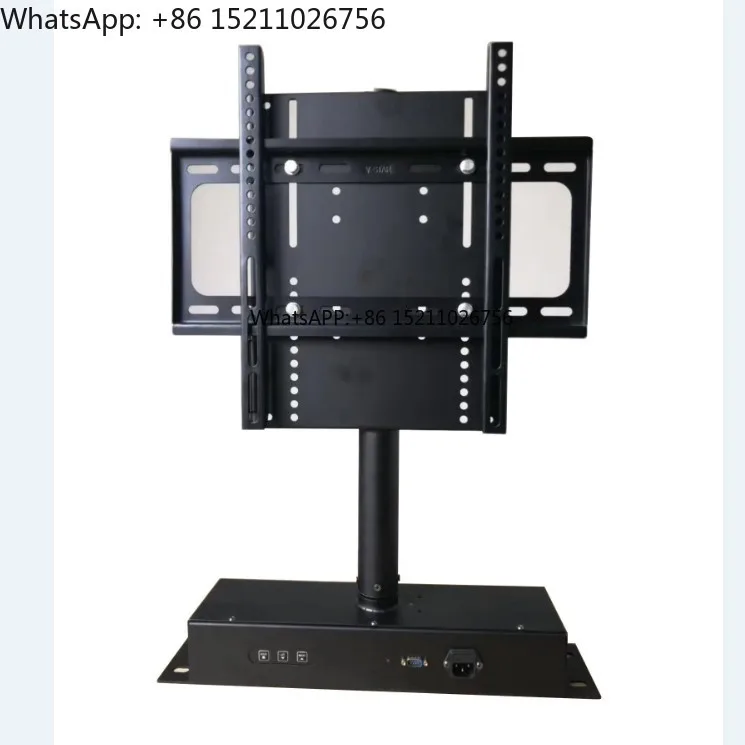 Electric 360° Rotating TV Stand for Half Wall & Cabinet - Remote & RS232 Control Load 50KG 32-65 inches for Living Room Desktop