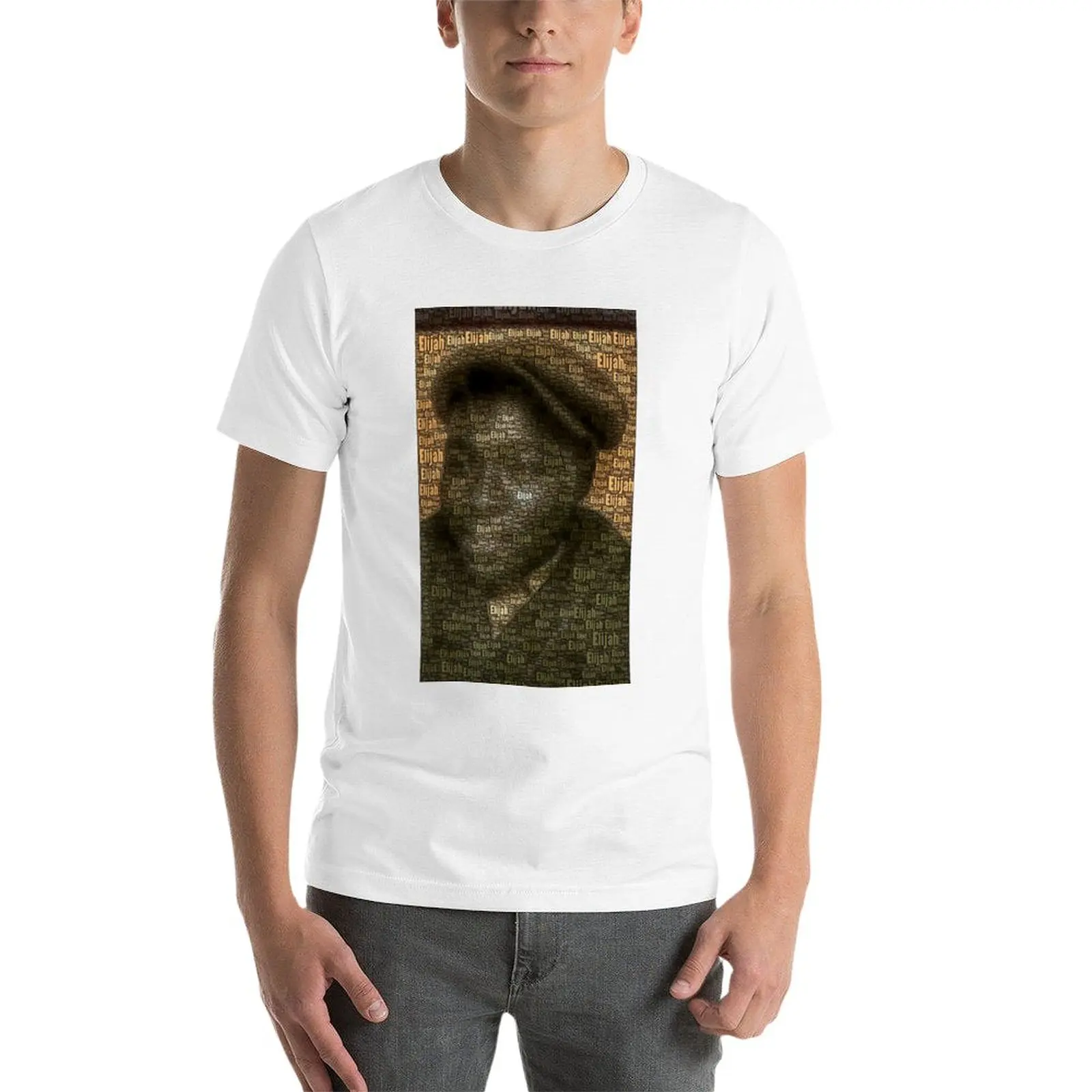 New Elijah T-Shirt Short sleeve tee Blouse black t-shirts for men