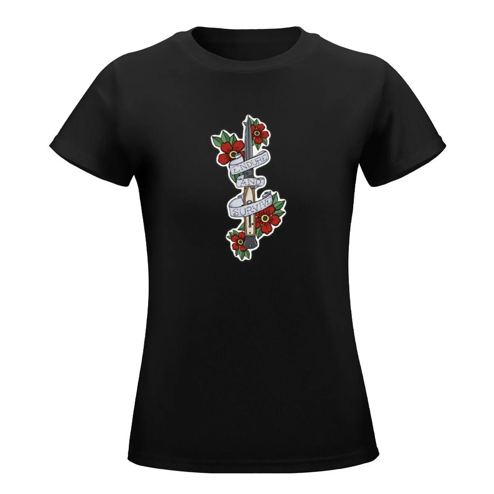 The Last of Us - Ellie's Knife - Endure and Survive T-Shirt kawaii clothes Aesthetic clothing customs korean Women's clothes