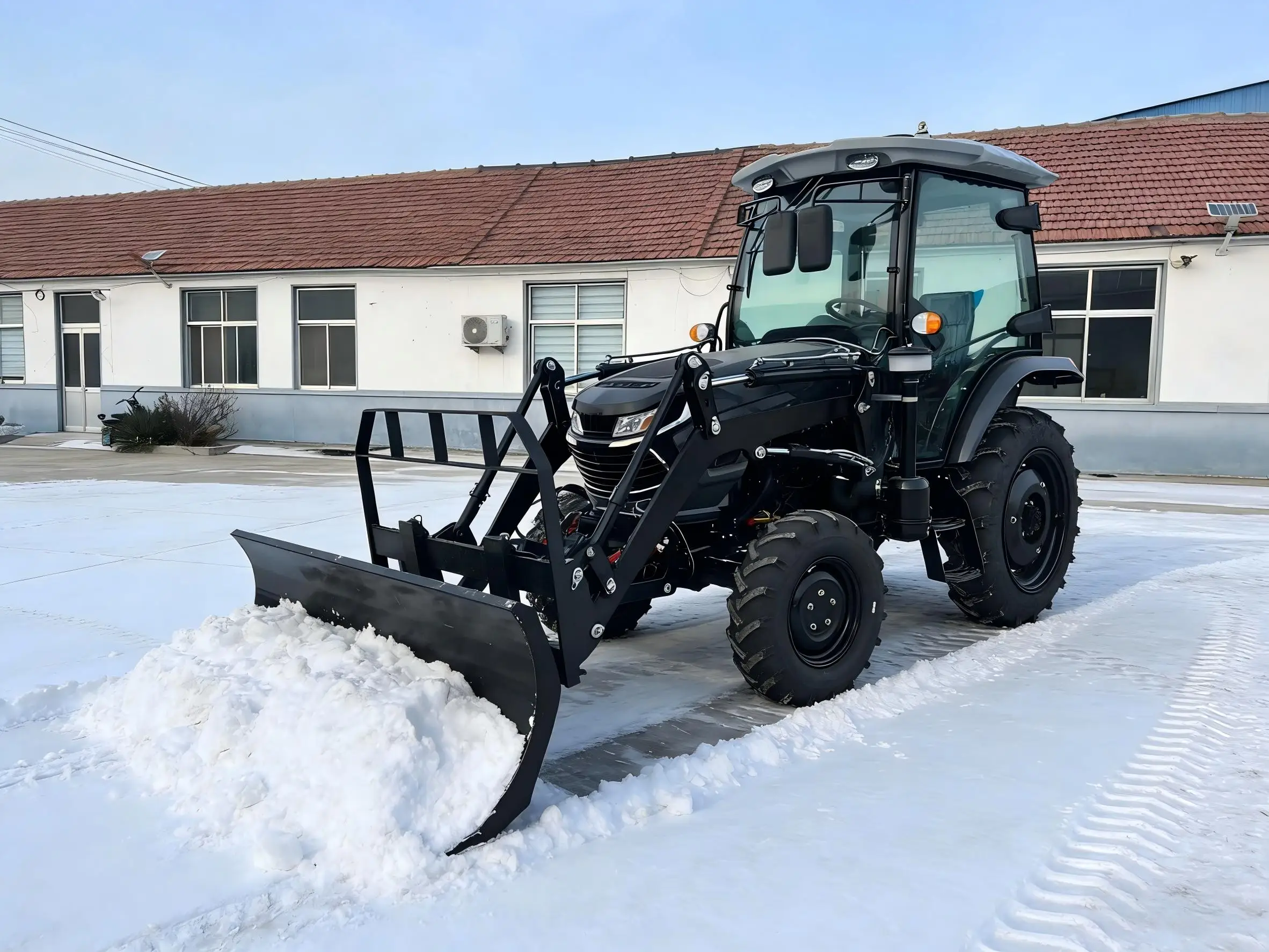 4x4 50-120 hp agricultural tractors for sale, CE certified, and compatible with various agricultural implements.