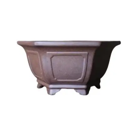 Purple Clay Succulent Flower Pot Desktop Ceramic Antique Handmade Bonsai Pot Chinese Multi functional Decorative Flower Pot