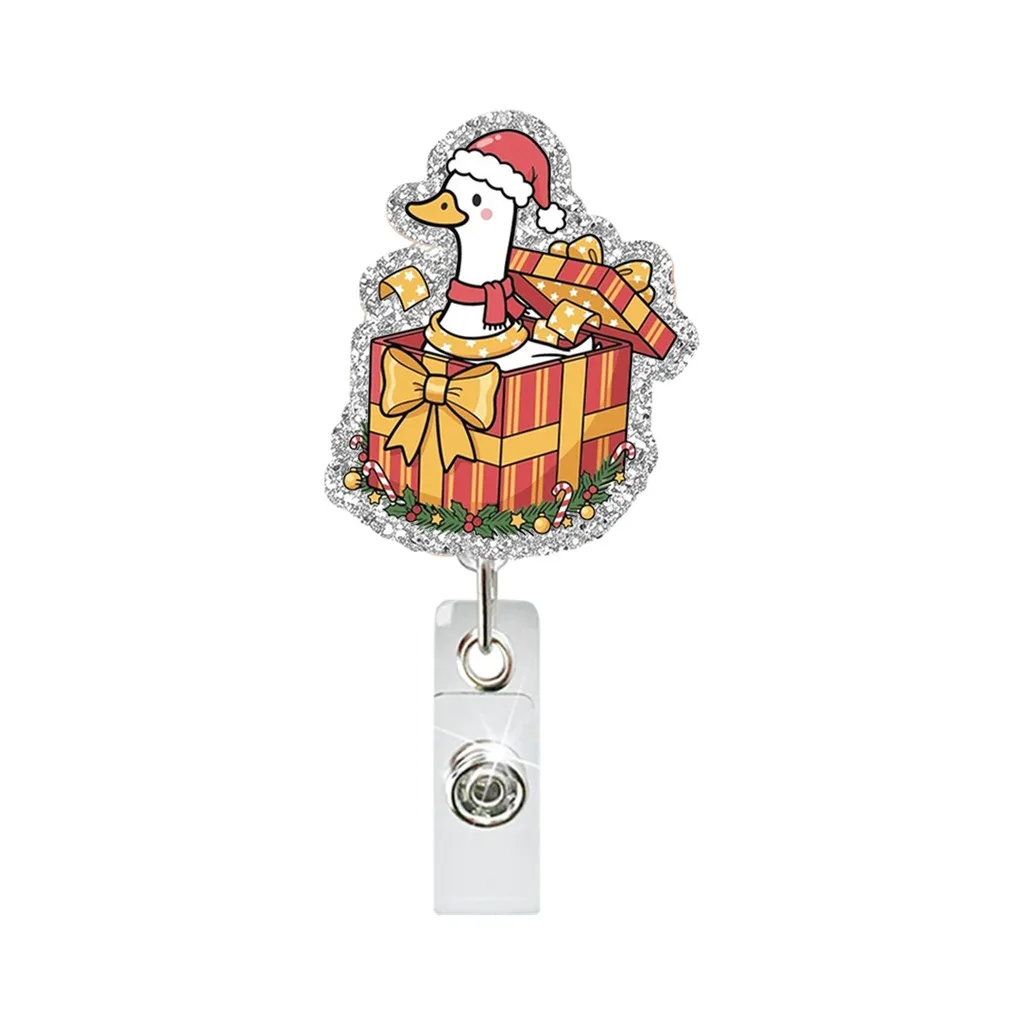 Retractable Id Badge Holder Acrylic Acrylic Badge Reel Goose Badge Holder Smooth For Daily Work  Staff Friends