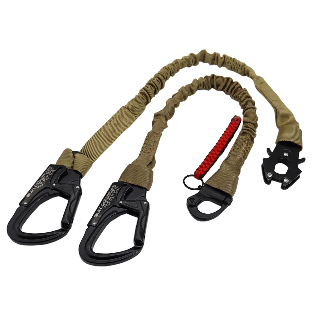 Correa Táctica Navy Seal con Cuerda de Seguridad, Hebilla Metálica de Liberación Rápida, Retención de Armas, Cuerda de Seguridad Fija