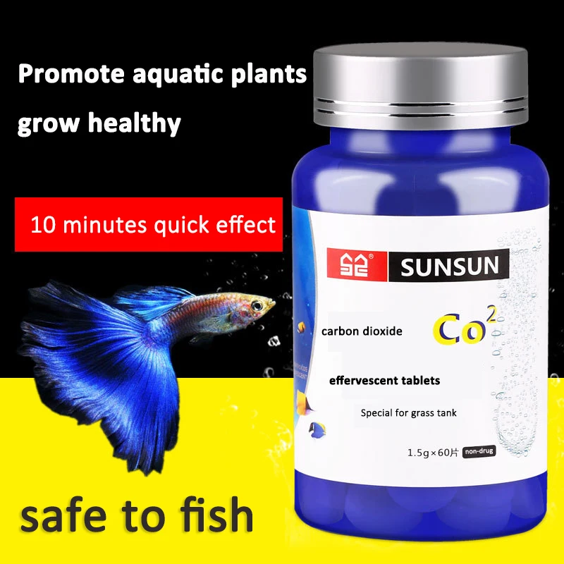 Aquatic Co2 Release Fertilizer Water Plant Grass Growth Hot Co2 Tablets New Plants Aquarium Fish Tank Diffuser