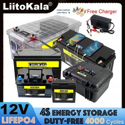 LiitoKala 12V/12.8v 310Ah 280Ah 200Ah 180Ah 120Ah LiFePO4 Battery Lithium Iron Phosphate Batteries Travel Camp 14.6v Golf cart