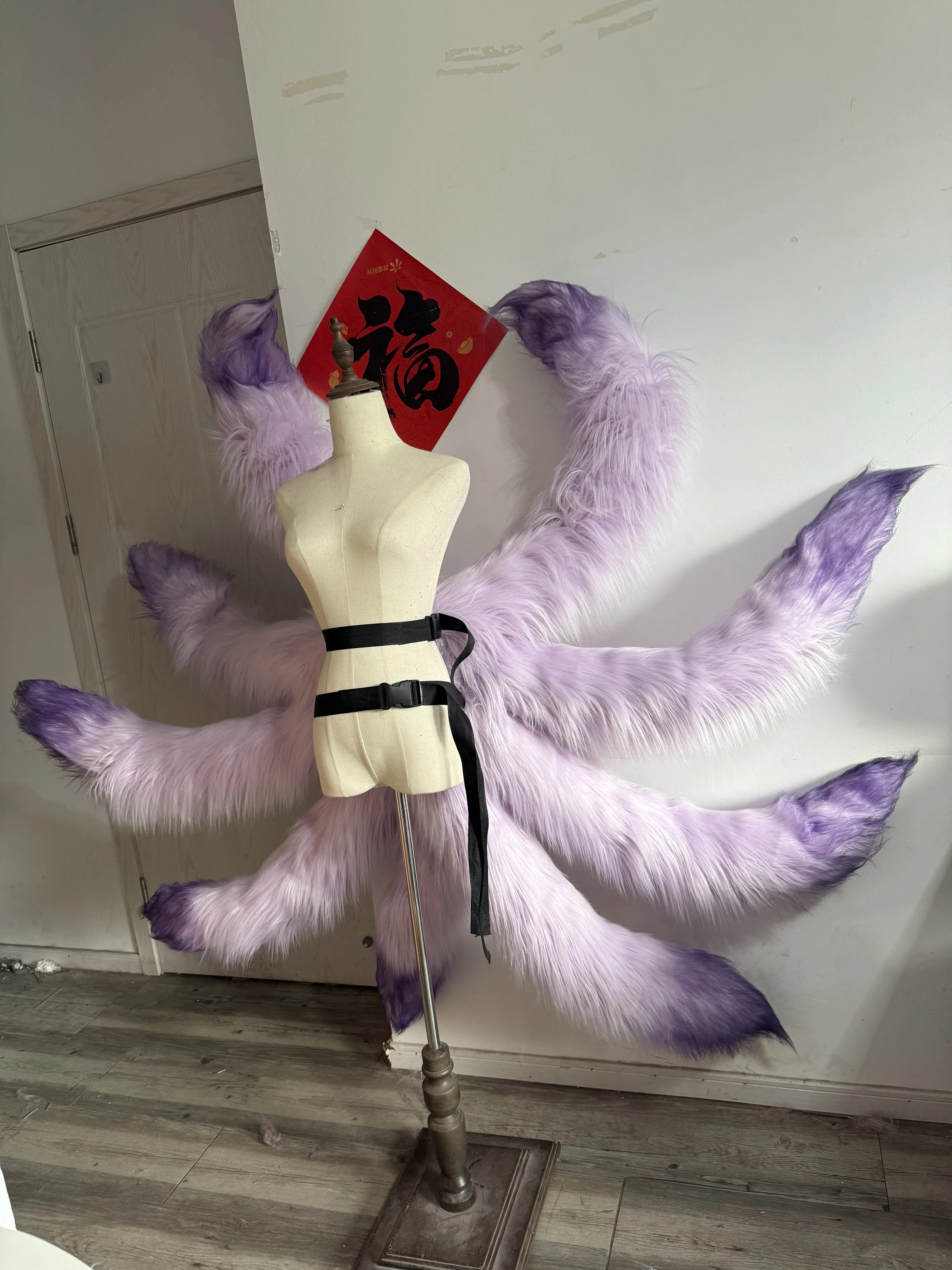 Game Arknights Suzuran Father Tail Prop Cosplay NineTailed Shaped Prop Halloween Christmas Fancy Party Show