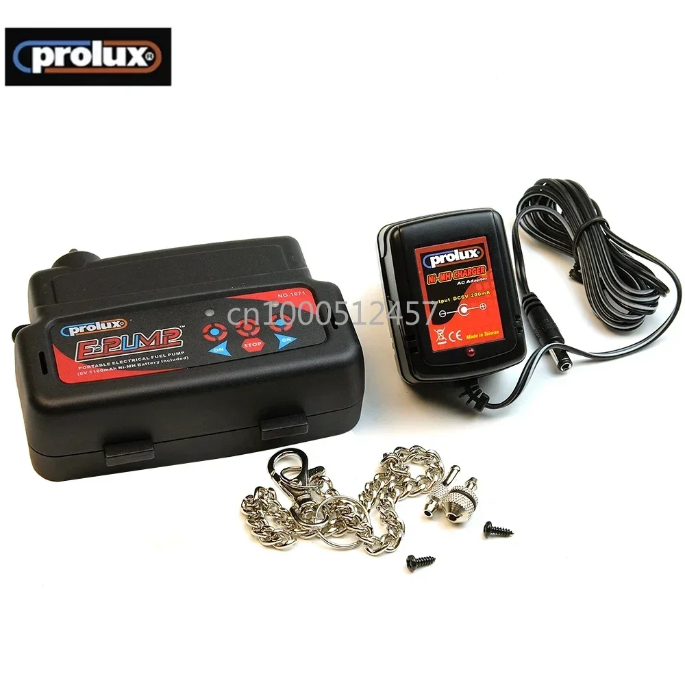 Prolux 1671 Portable Electrical Fuel Pump EPUMP 6V 1100mAh Ni-MH Battery and Charger Included for RC Gasoline Nitro Engine Model