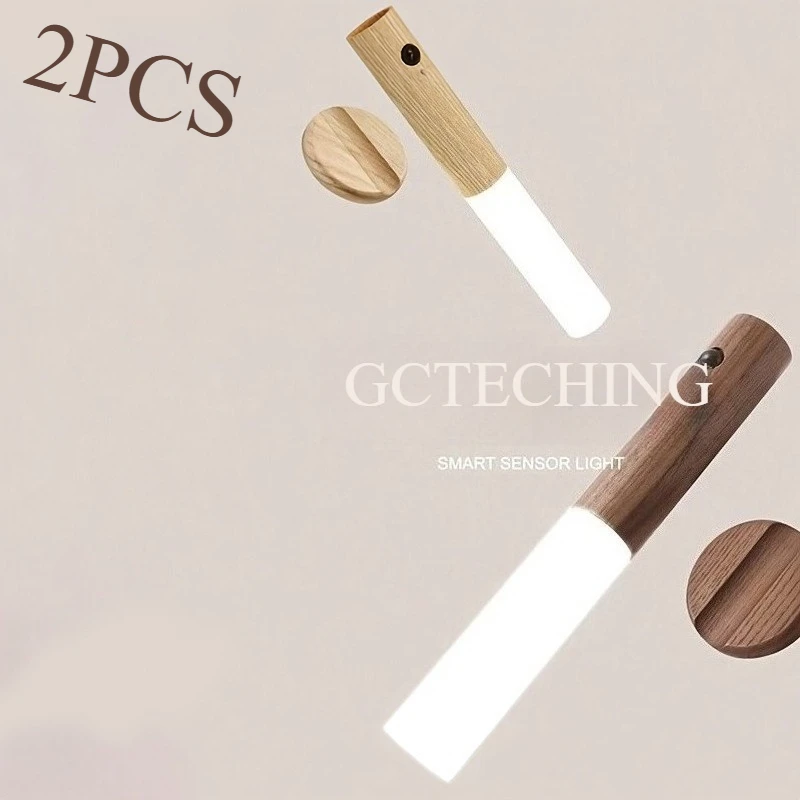 

Smart Motion Sensor Night Light LED Rechargeable Corridor Cabinet Wall Light Household Bathroom Kitchen Bedroom Lighting