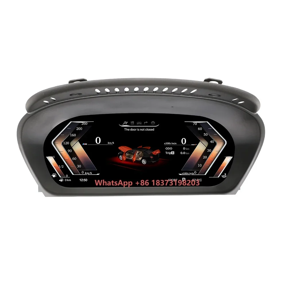 

12.3" Car LCD Digital Dashboard Cluster for 5 series E60 2004-2009 CCC System Instrument Panel Speedometer Virtual Cockpit