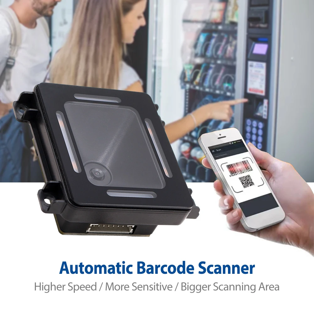 Módulo de scanner de código de barras de montagem fixa EP8280L 2D com interface USB/RS232 de alto desempenho 640*480 Coms Sensor 1D/2D/QR/PDF Scanner