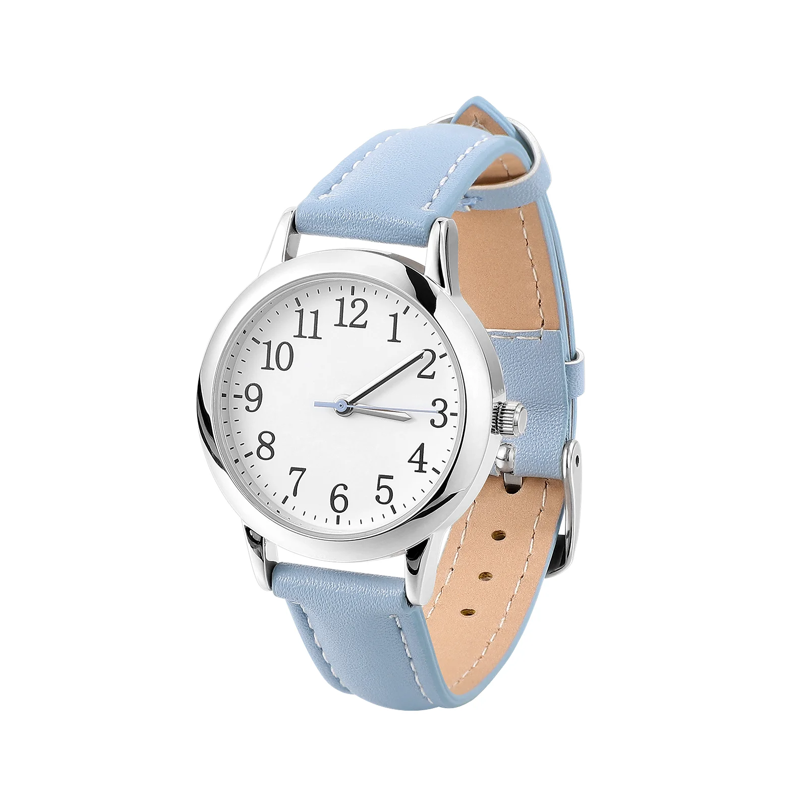 

Watch Number Women's Miss Watches Ladies Wrist Quartz Digital Pu Womans Strap Waterproof