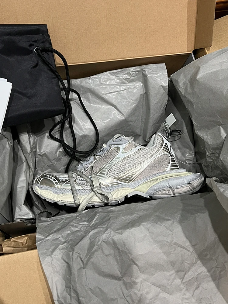 

Женские повседневные кроссовки Dad oes для пешего туризма Thi Bot, универсальные для отдыха, Sports oes с круглым носком, перекрестные синие