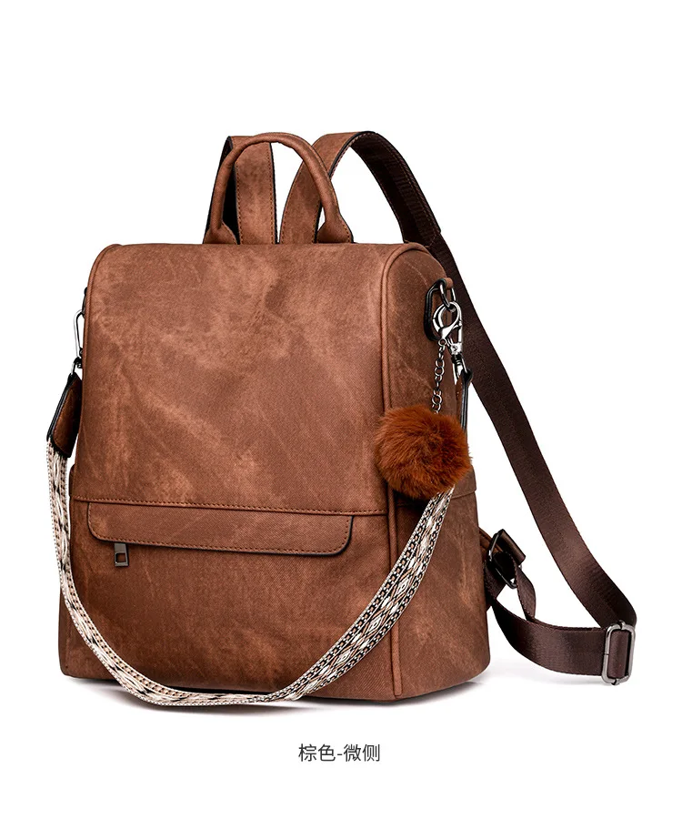 2025New Fashion PU Leather Women's Backpack Multi-functional for Laptop School Travel backpacks bolsa feminina mochila рюкзак 가방