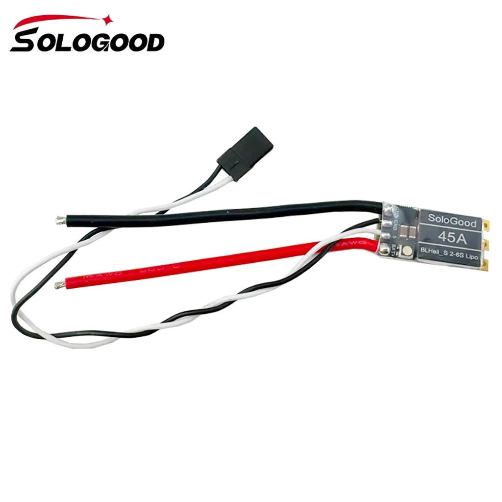 SoloGood 35A 2-5S 45A 2-6S BLHeli_S ESC compatible con fuente de alimentación 2-6S para RC FPV Quadcopter Drone avión