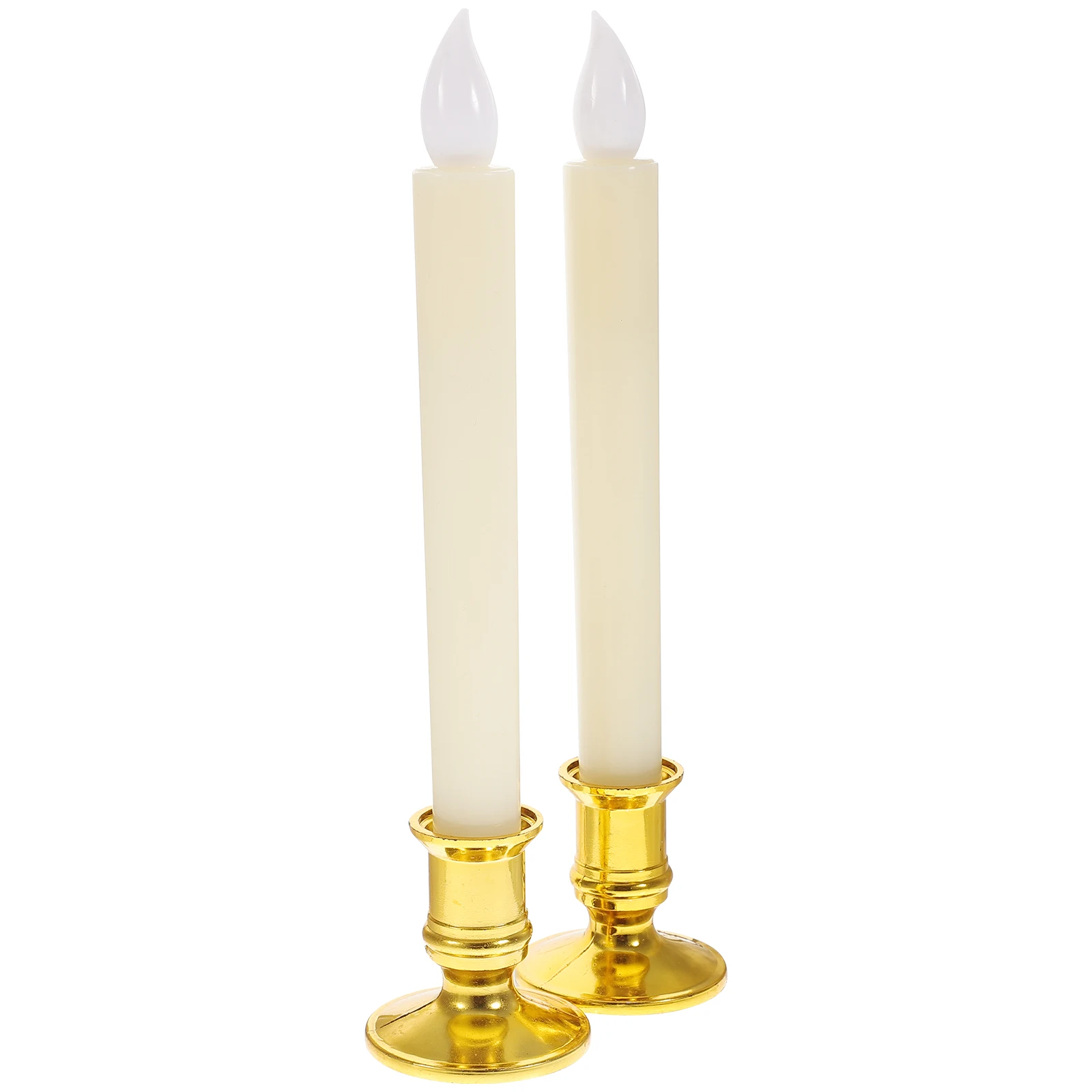 

2pcs Led Lamp Luminous Electronic Candles Long Pole Glowing Tabletop Festival Party Decoration Xmas Wedding Home