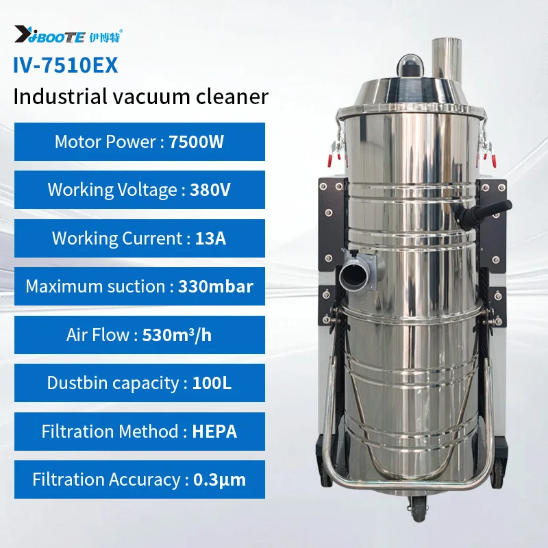 Certified Explosion Vacuum Cleaner for Metalworking Industry,Food Processing Industry,Lithium Battery & New Energy Industry