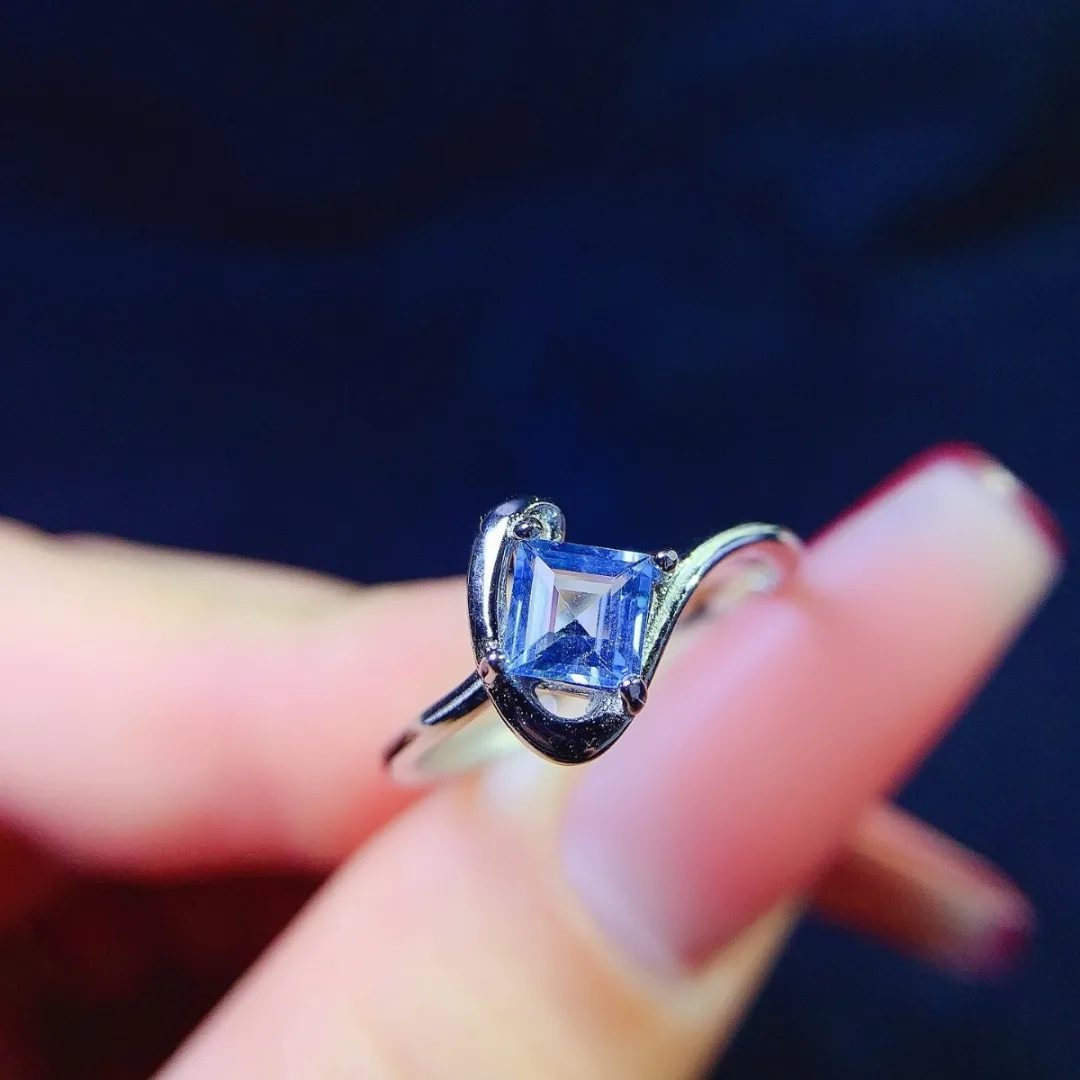 

Classic Style Exquisite Natural Topaz S925 Sterling Silver Ring for Women Luxury Jewelry Gift Designed By Top Designers