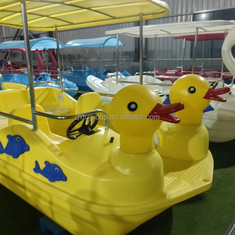 

Unique design yellow duck water entertainment electric river boat for sale