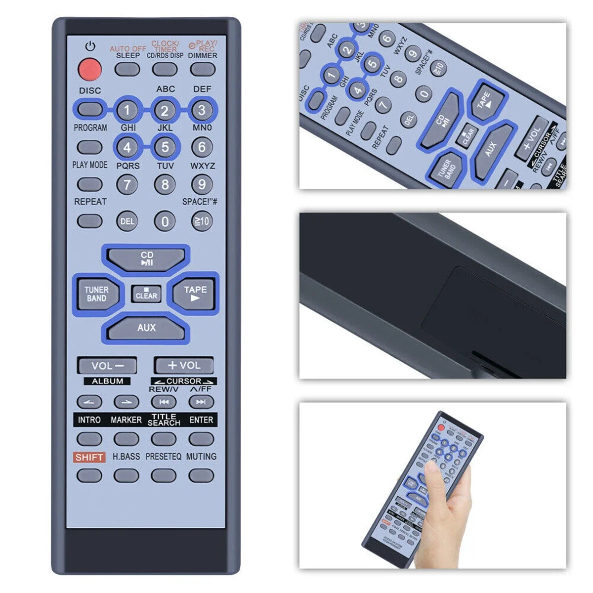 New Remote Control For Panasonic SAAK200 SCAK200 SAAK300 SCAK300 SAAK44 SCAK44 SAPM47 SCPM47 CD Stereo System