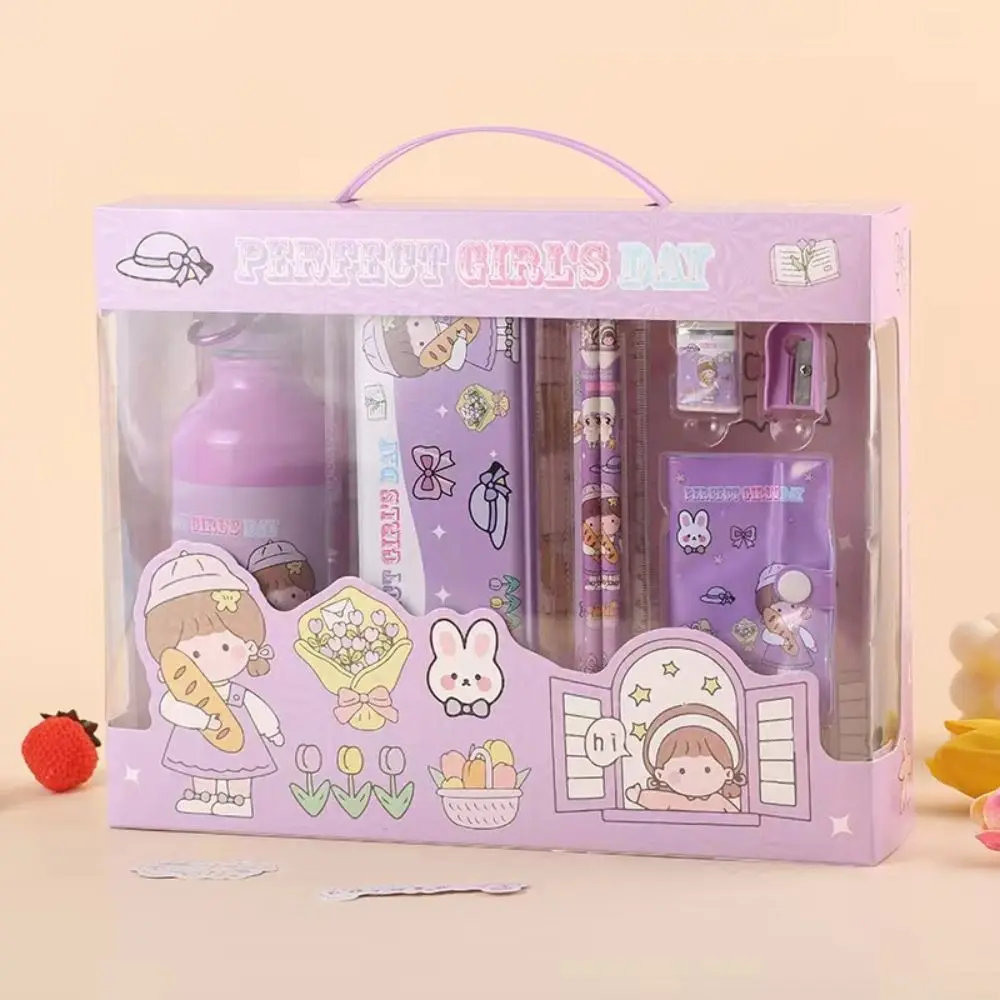 set-cancelleria-8-in-1-con-gomma-per-matite-righello-quaderno-borraccia-set-premi-per-studenti-set-cancelleria-kawaii-con-tumbler