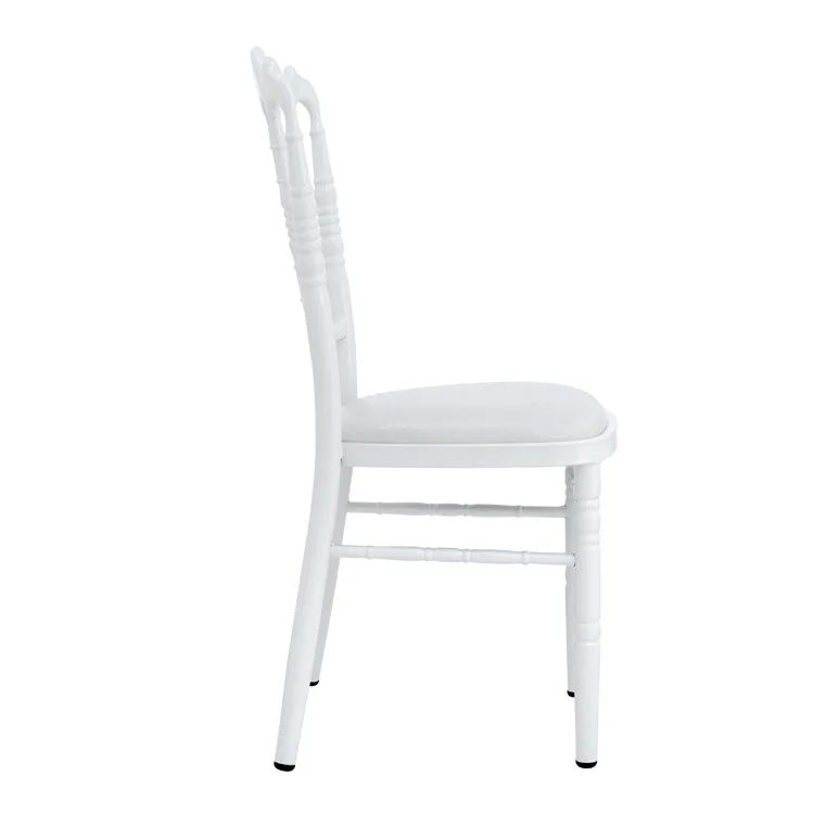 Hotel banquet backrest dining chair electroplated bamboo chair outdoor event wedding, high backrest