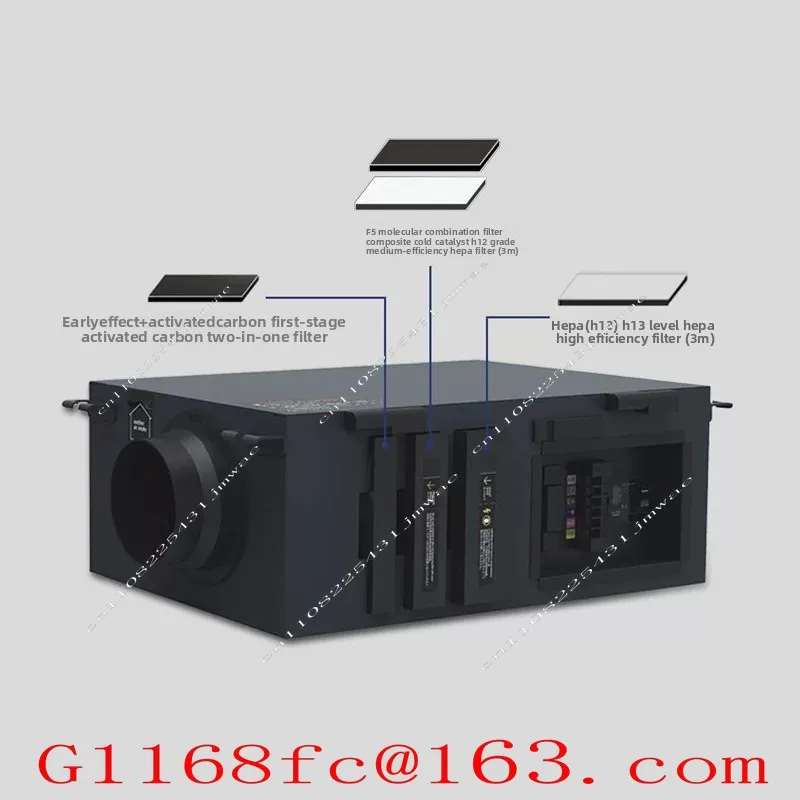 Household Unidirectional Silent Air Supply Fan for Ventilation and Indoor Purification