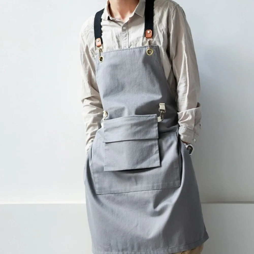 

Portable Adjustable Work Apron Household with Tool Pockets Kitchen Aprons Multi-Pocket BBQ Aprons Kitchen