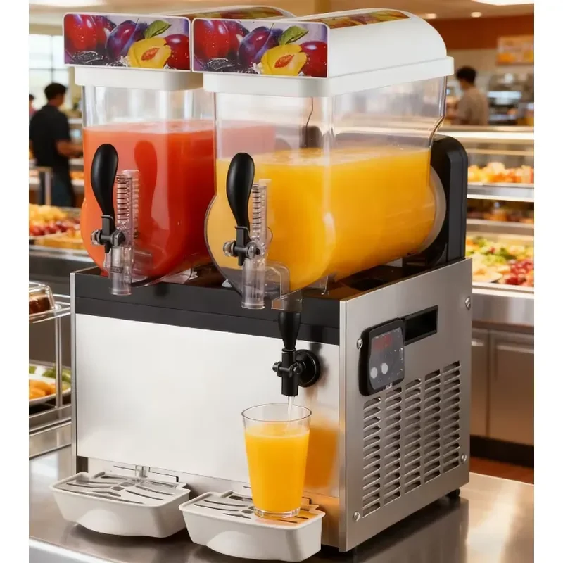Multi Purpose Commercial Ice Slush Maker Fast Cooling Frozen Drink Machine for Smoothie Margarita Iced Beverage