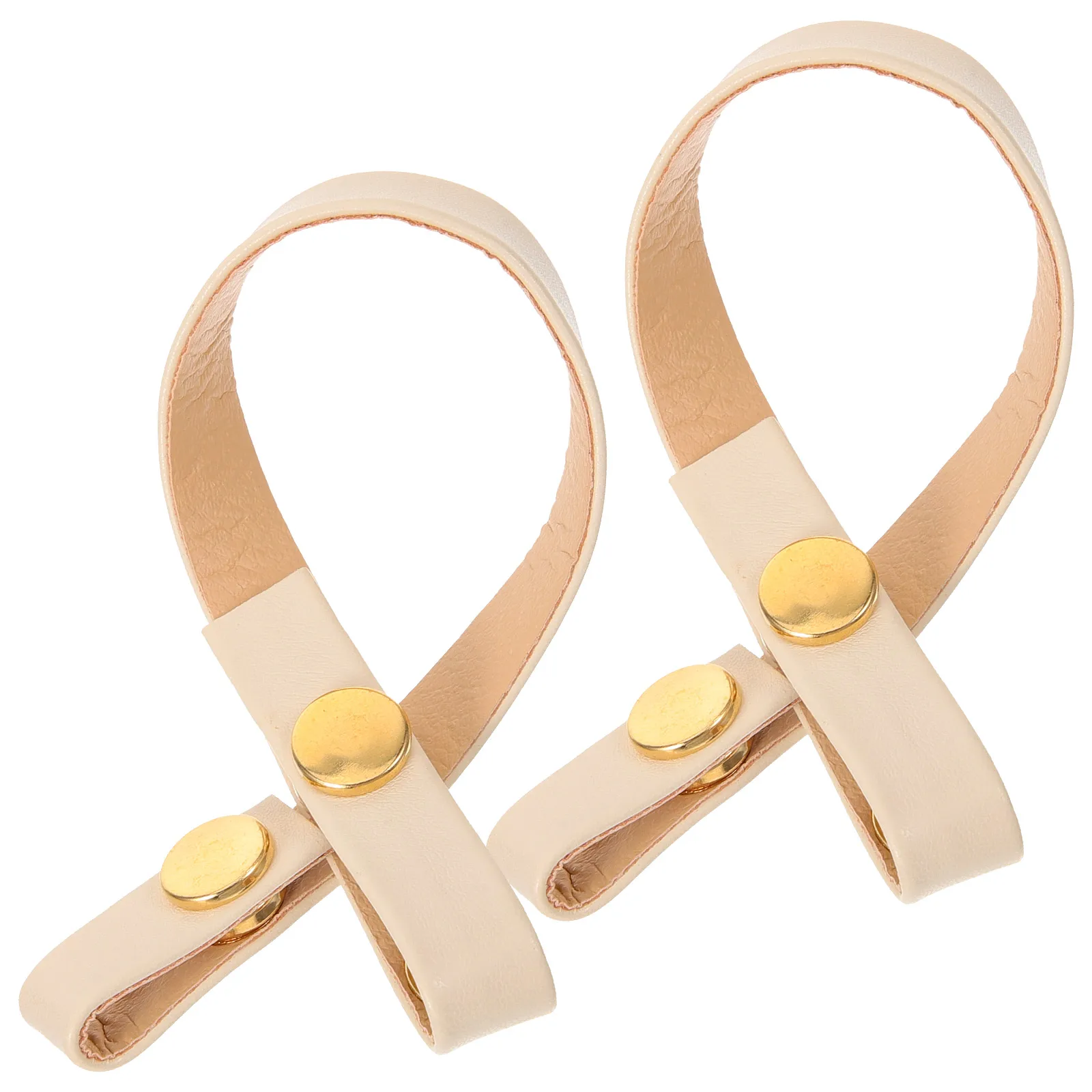 

Adjustable Heel Ankle Straps Snap Button Locks for Women High Heels Shoe Accessories PU Elastic Strap Extender Shoelace Fixing