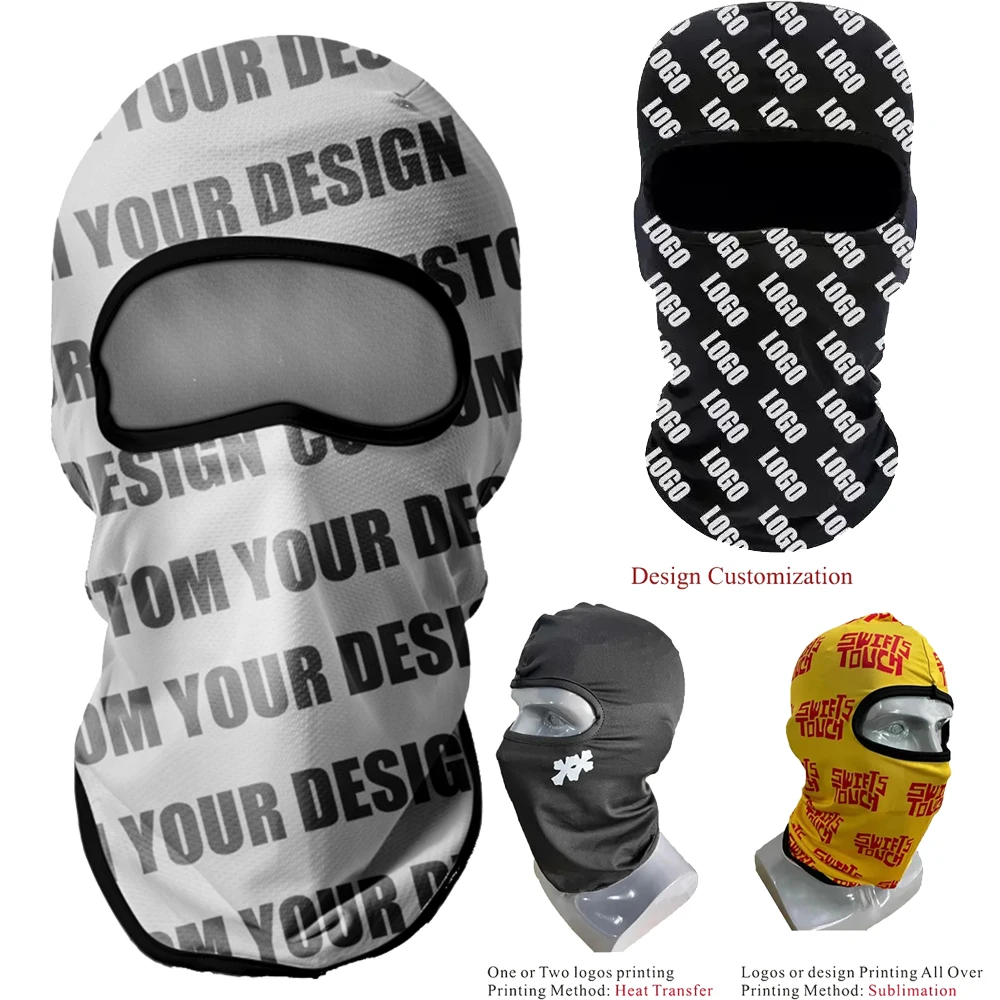 

Customized Balaclava Ski Mask Motorcycle Full Face Cover Breathable Beanie Protective Bandana Scarf Cycling Neck Gaiter Summer