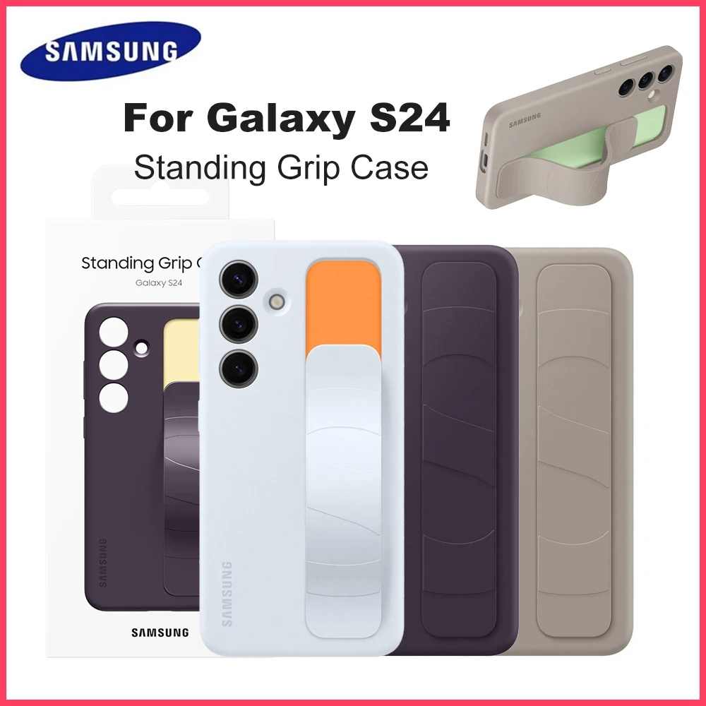 

Оригинальный чехол Samsung с подставкой для S24, чехол с ручкой-стойкой EF-GS921CUEGUS S24, чехол с подставкой