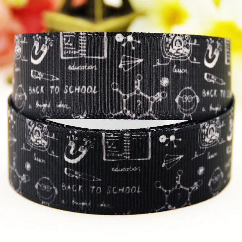 

22mm 25mm 38mm Formula Cartoon pattern printed Grosgrain Ribbon party decoration 10 Yards X-04233
