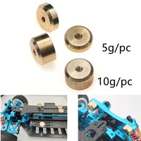 007RC 2pcs 5G 10G Brass Counterweight M3 Screw Nut Balance Weight For RC Car On Road Drift Rally Buggy Racing TAMIYA SAKURA HSP