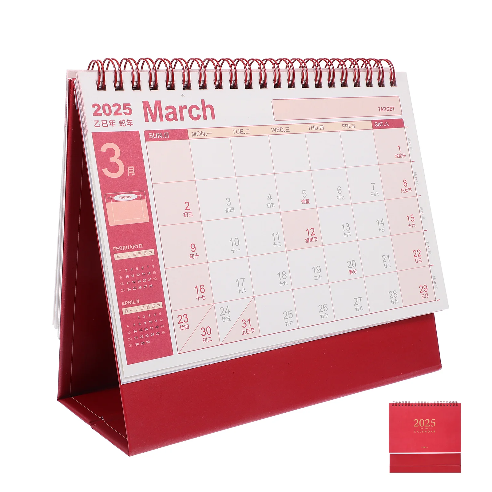 

Academic Year Flip Desk Calendar Standing Calendars Small 2024-2025 Adorable Aesthetic Office Decor Daily Planner