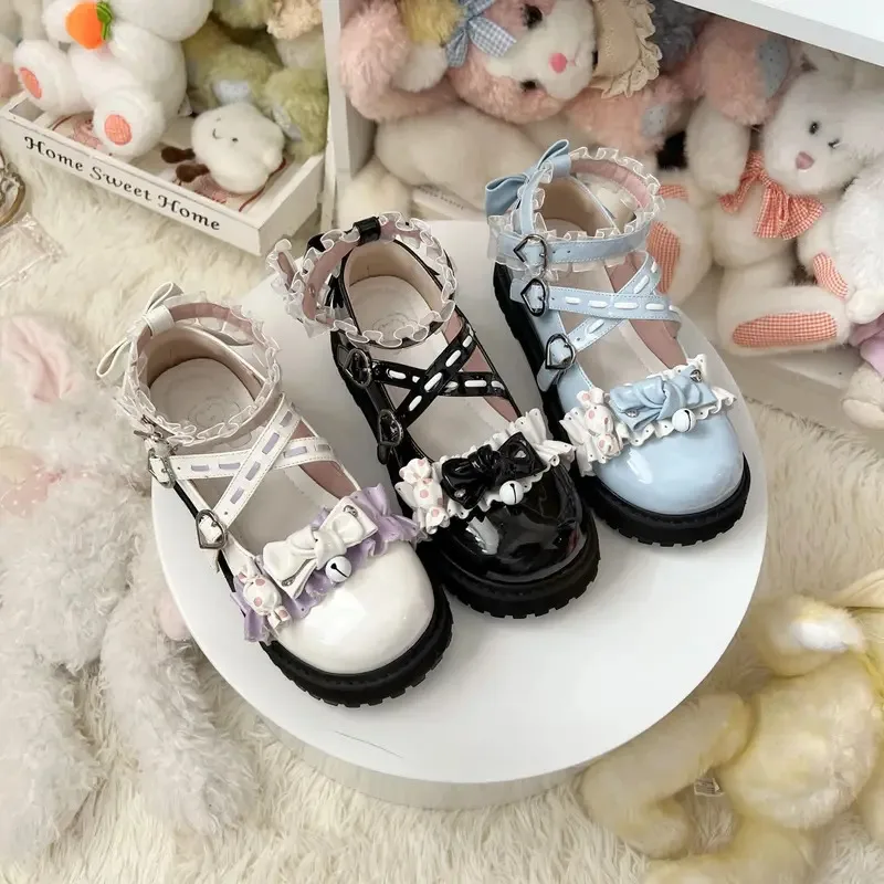 

New Lolita original Sweet and cute student doll shoes Flat girl fashion elegant Mary Jane small leather shoes