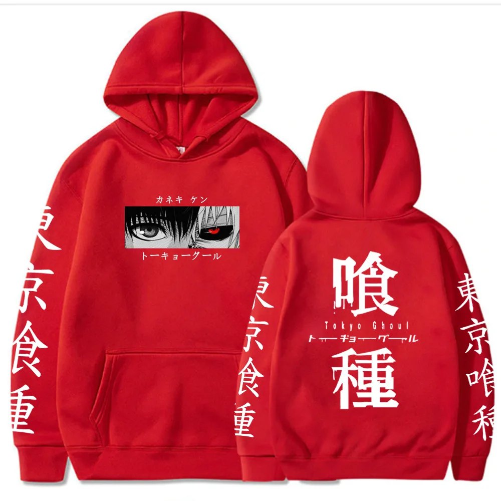 Toyo Ghoul Anime Anime Hoodie Pullover Sweatshirt Ken Kaneki Print Top Casual Hip Hop Street Wear