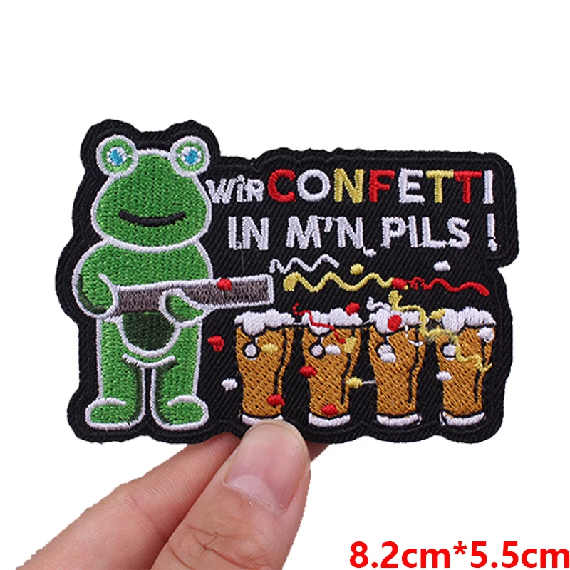 Nederland Oeteldonk embleem borduurpatches opstrijkbare patches voor kleding Nederland carnaval patch viering geschenken naai DIY
