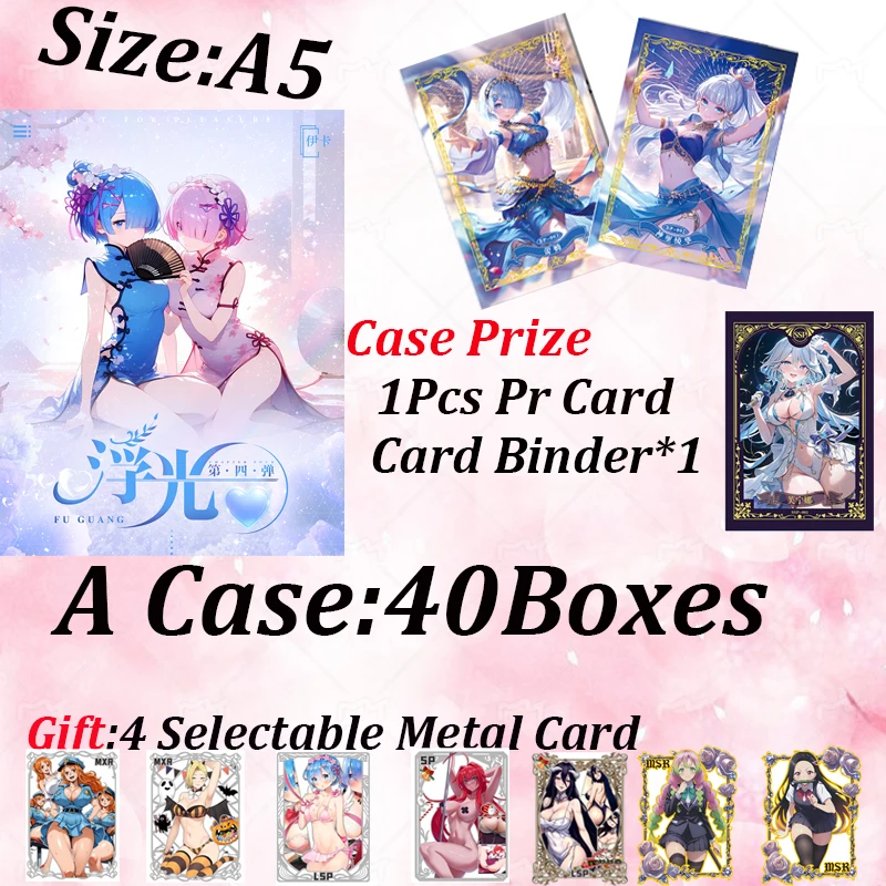 

New Ika A5 Size Goddess Fuguang Hobby Anime Waifu Board Collection Card Doujin Booster Box LSP SSP Rare Card Toy Gifts