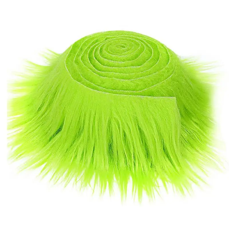 Furry Fabric Shaggy Fluffy Fabric Precut Strips Square Patches Soft Craft Fabric Supplies Craft Supply for Cosplay Costume