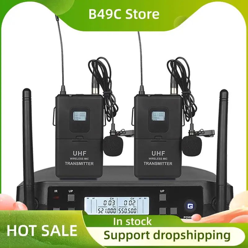 

B49C беспроводной петличный микрофон для GLXD4 UHF 510-690 МГц микрофон для караоке-шоу, встреч, студийной записи