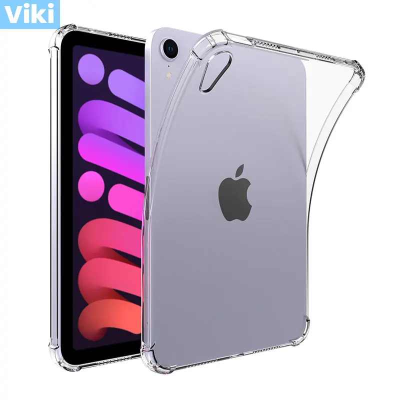 Transparent Silicone Case for iPad Mini 6 Cover Shockproof Ultra Thin Clear Case for Apple 2021 Mini 6 Funda Case