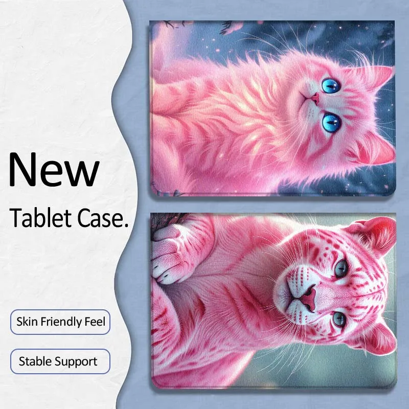 

Мягкий чехол для планшета с цветным рисунком кота и тигра для Samsung Galaxy Tab A7 A A8 A9 A11 S6 S11 10,1 10,4 10,5 дюймов Lite Plus, подарок